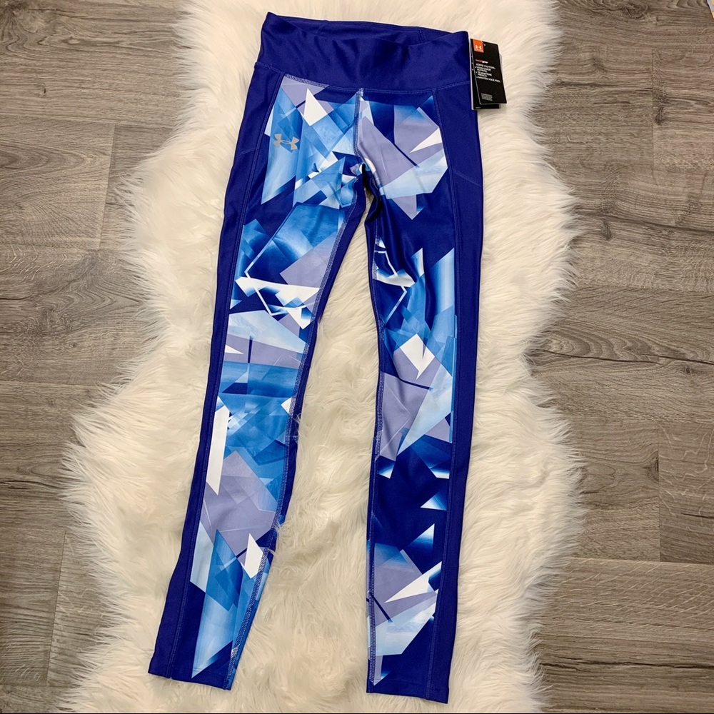 Under Armour Compression Leggings Heatgear Blue S